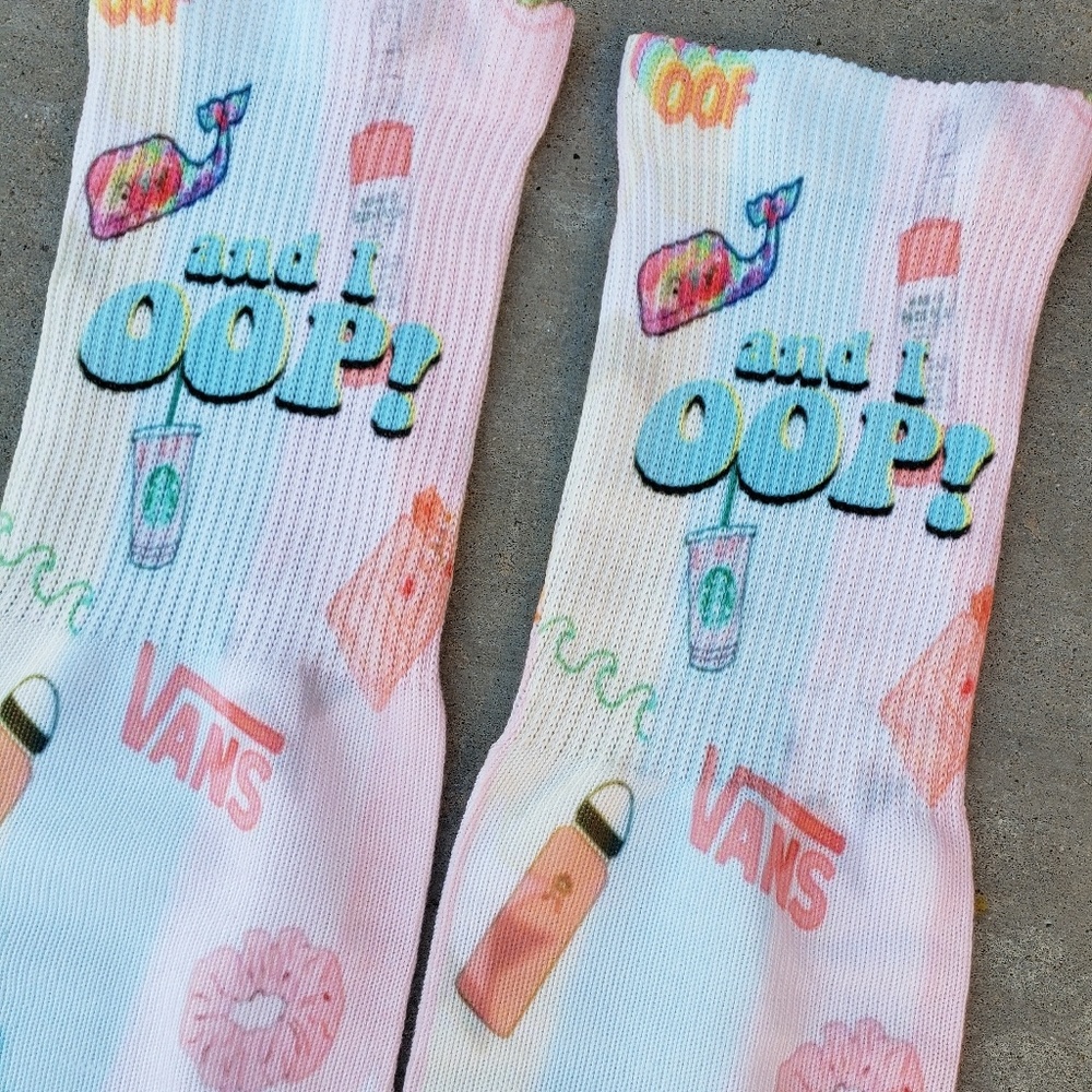 New Custom VSCO and i oop Socks